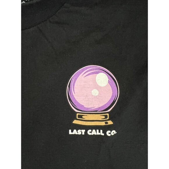 Last Call Co Long Sleeve T-Shirt Size M “Misfortune Teller” Black - Picture 3 of 9